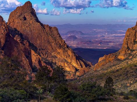 Rock formations at Big Bend National Park in Texas